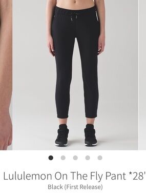 lululemon athletica On The Fly Ankle Pant 28” inseam in Black size 6 luxtreme